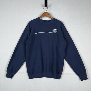 80’s Hilliard Lyons Sweatshirt Mens XL Blue Wall Street NYSE Stock Crew Raglan